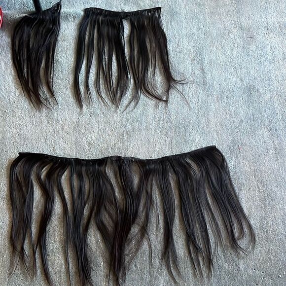 16” Dark Brown Weft 3 Pieces LIKE NEW - Worn in Hair Once - Picture 1 of 8